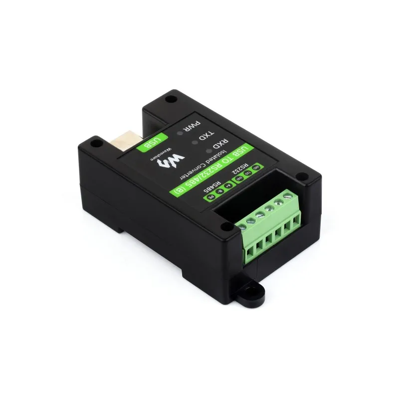 USB-RS232 RS485 산업용 등급 절연형 직렬 변환기, 온보드 오리지널 FT232RNL 칩, 다중 보호 기능, 벽걸이형