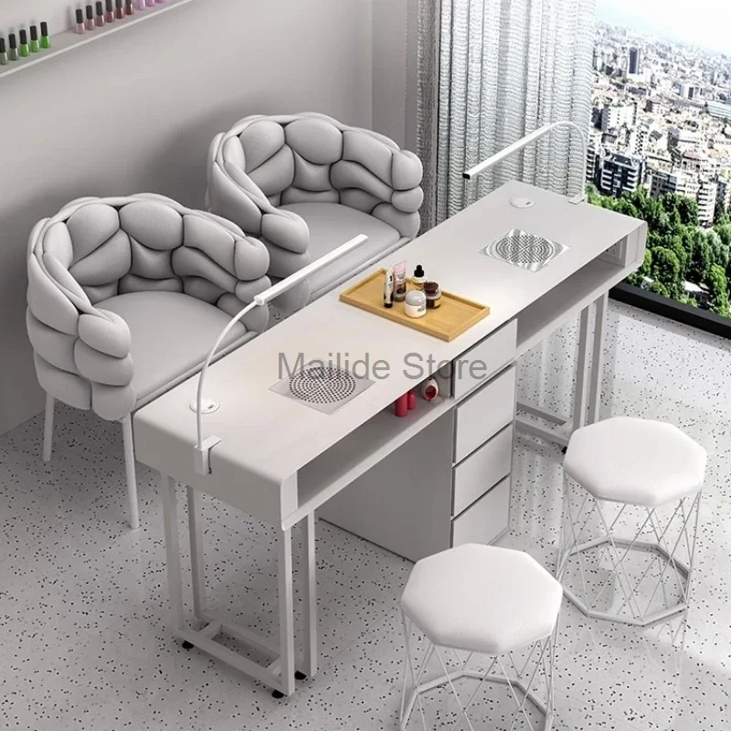 Professional Desk Beauty Nail Tables Manicurist Drawer Luxury Nail Tables Wood Living Room Mesa Manicura Salon Furniture MR50NT wood white drawer nail tables manicure makeup beauty professional simple nail tables living room mesa manicura furniture mr50nt