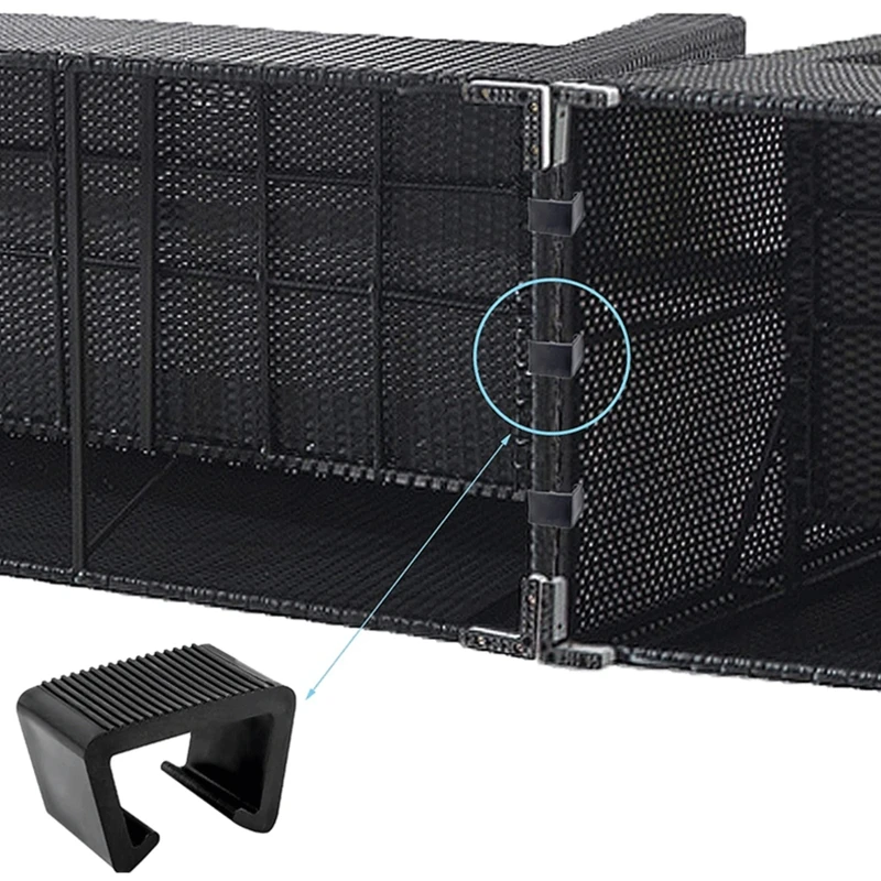 conectores de móveis de jardim anti deformado rattan móveis clipes pces ao ar livre sofá plástico grampos de cadeira de vime fixadores
