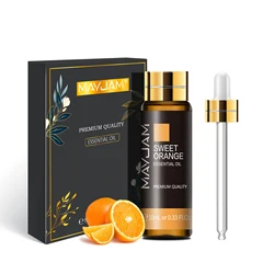 Lavender Eucalyptus Pure Essential Oil Blend - 10ML Aromatic Essence with Rose, Lemon, Jasmine, Vanilla, Mint, Sandalwood, Bergamot, and Tea Tree - 10ml (Sweet Orange)