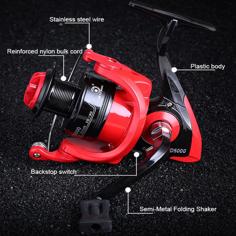 Fishing Reel 1000-6000 Max Drag 6kg Metal Spool Grip Spinning Wheel  Saltwater Fresh Water For Carp Front Brake Spinning Reel - AliExpress