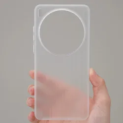Titanium Glossy Corrugated Stripe Anti - Fingerprint Slim Back Case Cover for Vivo X200 Ultra (Clear White)