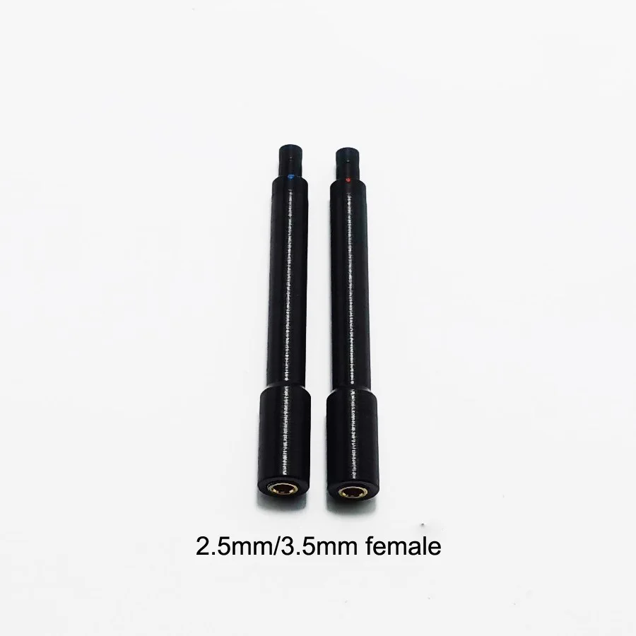 1 쌍 MMCX/0.78mm/2.5mm/3.5mm/A2DC/ED15/HD800 여성용 T+A 솔리테어 P 헤드셋 케이블 커넥터 헤드폰 실버 블랙