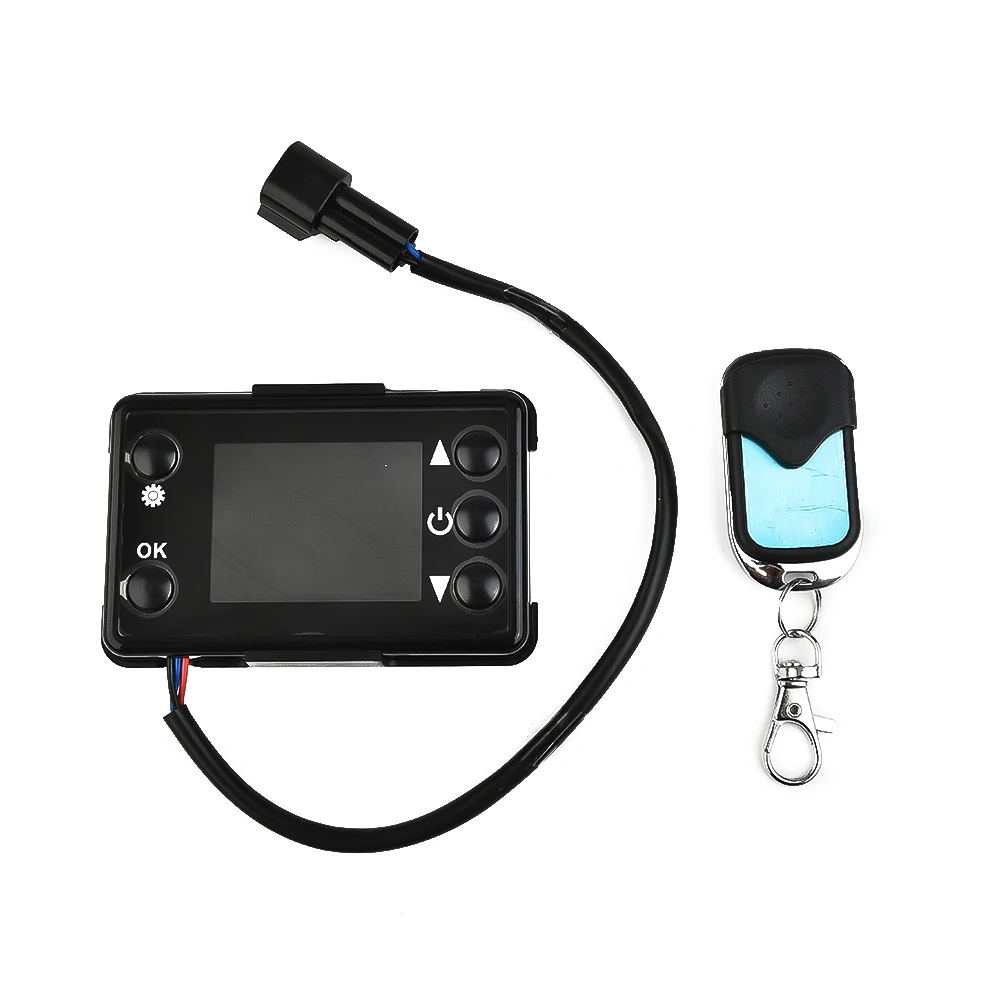 

12-24V 8KW LCD Monitor W/ Remote Controller Parts For Truck Car Diesel Air Parking Heater Replacement Accessory