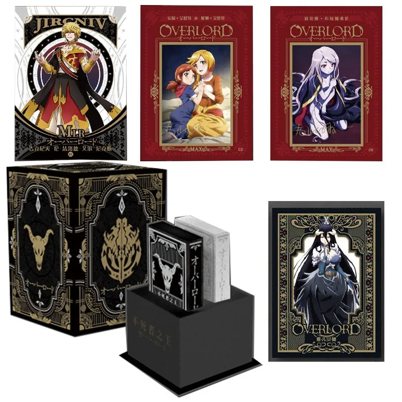 Personagens de Anime Edição Limitada Metal Hollow Out Cards, caixa original  de coleção Overlord, jogo TCG, brinquedo para menino, presente do  passatempo - AliExpress