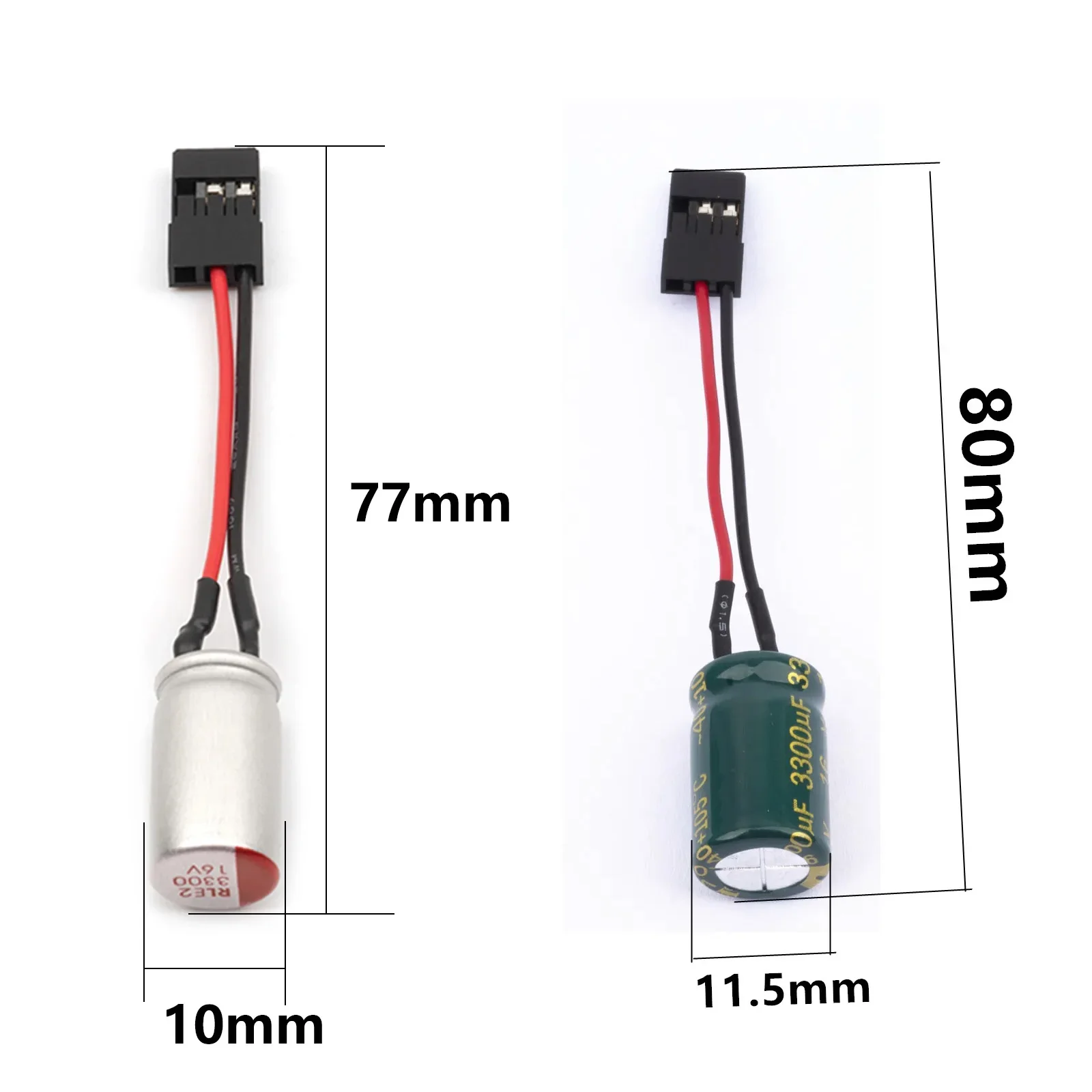 Condensateur 3300µF 16V Lot 5 pièces pour Drone FPV
