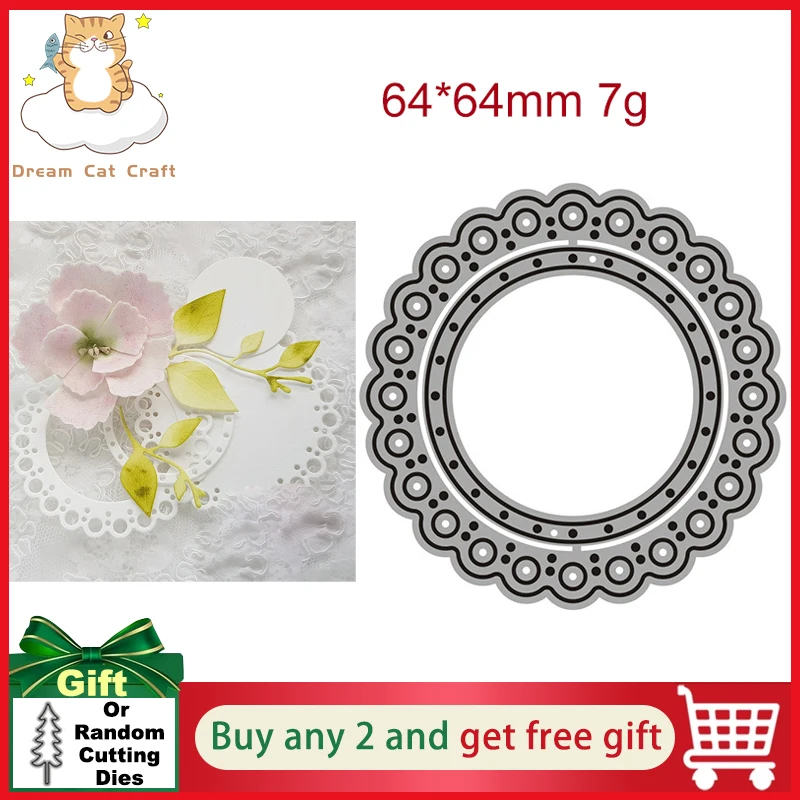 Fustelle Da Taglio Per Scrapbooking – Cornice Ovale A Cerchio In Metallo, Set Per Goffratura E Decorazioni Fai Da Te, Argento - 2