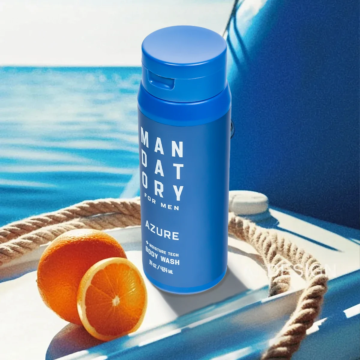 MANDATORY Body Wash for Men Body Shower Gel Men's Wash Pump Foaming Moisturizing Formulated Without SLS 14 Oz