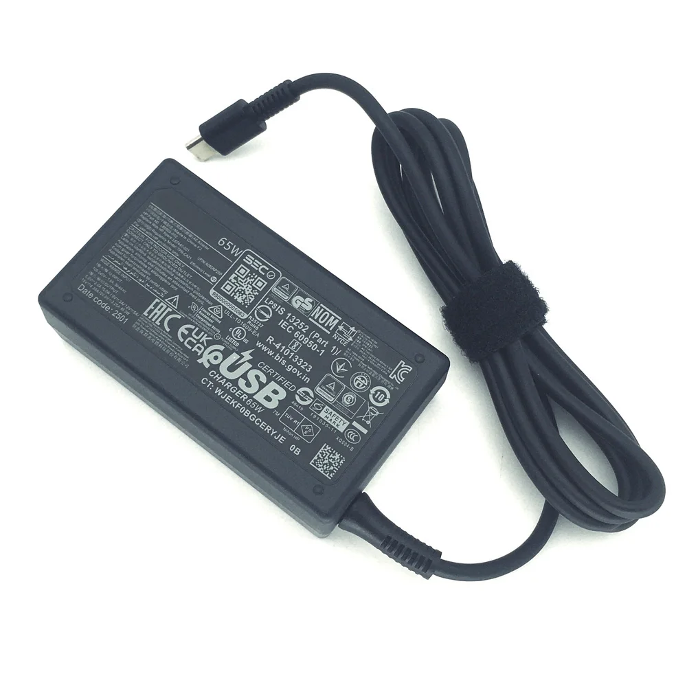 HP EliteBook 630 640 645 650 655 660 665 G11용 65W USB-C 노트북 충전기, 타입 C 어댑터 전원 공급 코드