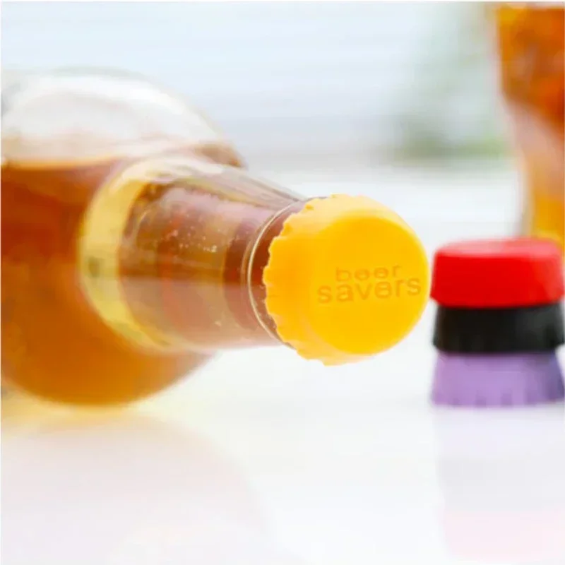 Beer Bottle Caps 6/12PCS Creative Silicone Beer Bottle Cap Preservative Cover Bottle Cover Vinegar Soy Corktail Lid Wine Savers Bar Accessories