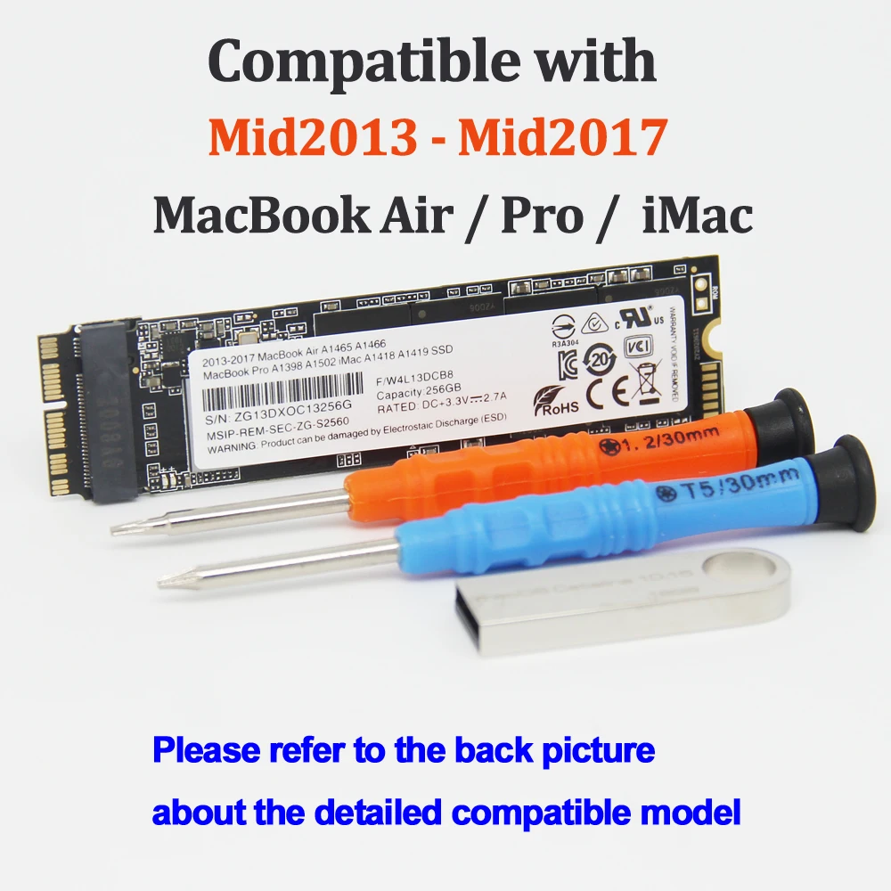 Nuovo 512Gb Ssd Pcie Nvme Solid State Drive Macbook Pro A1502 A1398 Macbook Air A1465 A1466 Imac A1418 A1419 Drive