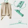 Space Saving Folding Clothes Hanger Clothes Rack Adjustable Car Hanger Storage Racks Rotatable Clothes Rack for Home Cupboard 2