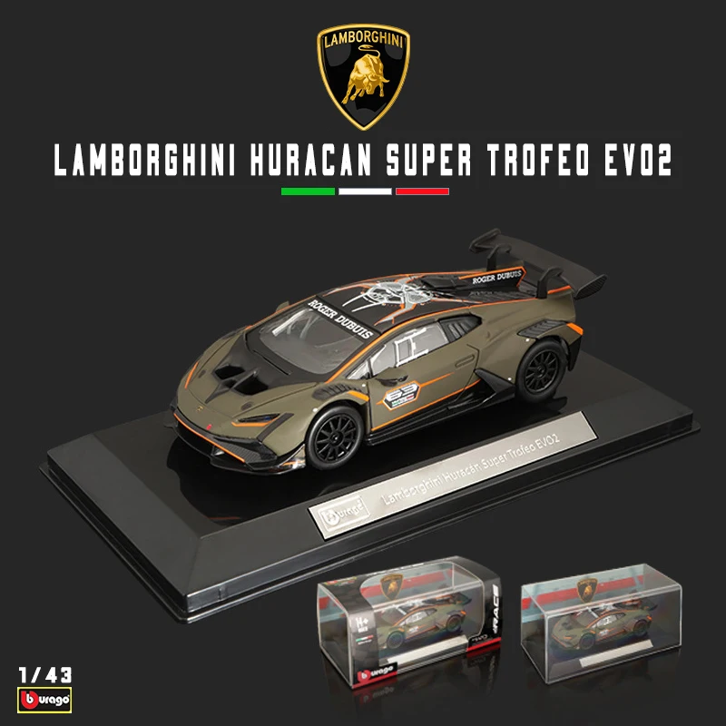 Bburago 1:43 Lamborghini Huracan Super Trofeo EV02 Red racing 