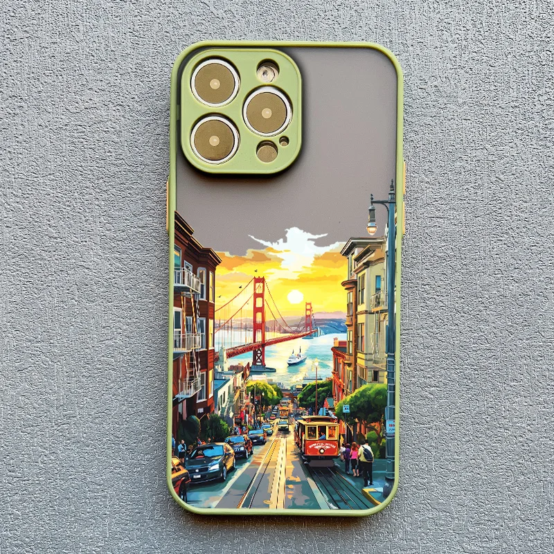 Bruchende Stadtlandschaft New York London City Handyhülle für iPhone 15 14 16 Pro Max Plus 13 Mini 12 11 Pro Max XR 7 8 SE2 Abdeckungen – Detail 7