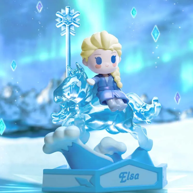 

Disney Frozen Carousel Series Anna Elsa Princess Kristoff Olaf Action Figure Toys Collectible Dolls Gifts for Kids Girls Model