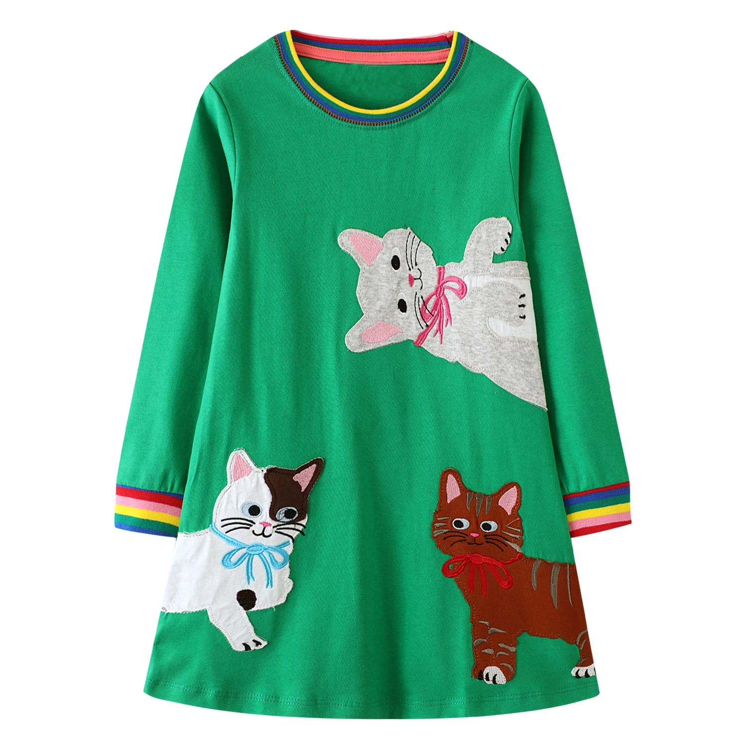 Girls Dress Striped Autumn Winter Kids Dresses for Girls Clothes Baby Girl Long-sleeved Lace Princess Designer Clothing
