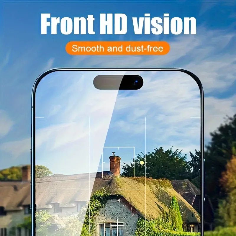Hhfcryst Vetro Temperato per iPhone 11 Pro Max/Xs Max, 2 Pezzi Pellicola Protettiva, HD Trasparente, Senza Bolle, Durezza 9H, Anti Graffio