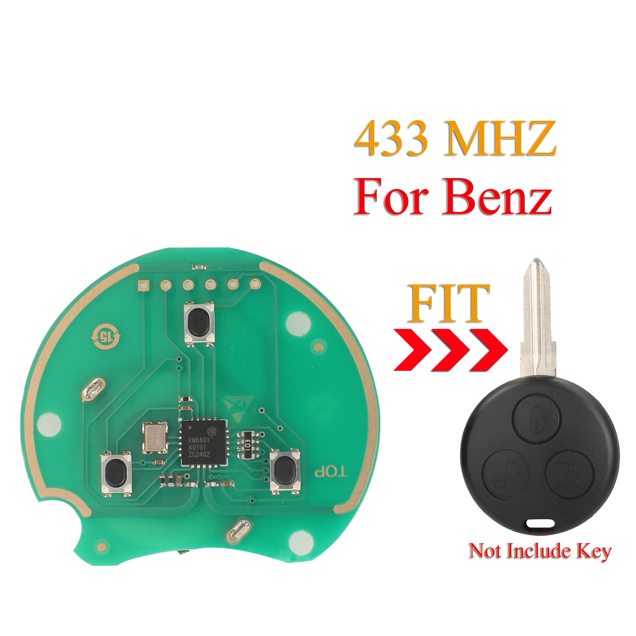 Remote Key Circuit Board 433Mhz For Mercedes Benz