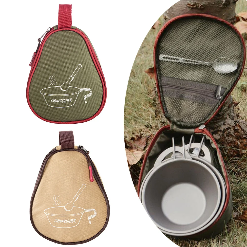 Outdoor Camping Bowl Maleta, Pano Oxford, Louça Carry Bag para Sierra Bowl, Copos de talheres impermeáveis