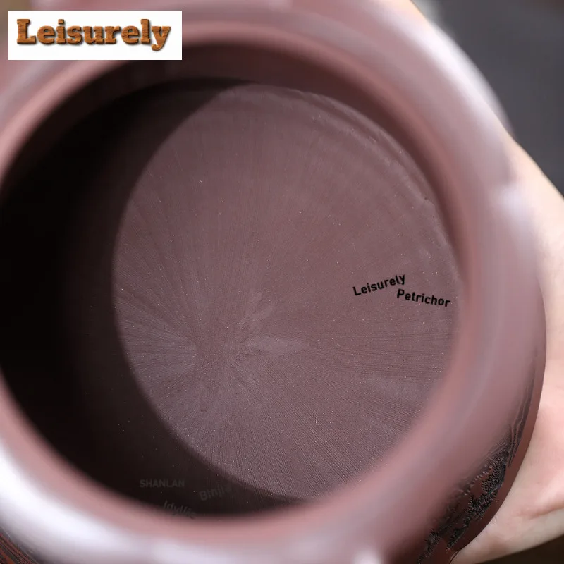 680ml High-end Yixing Purple Clay Teapots Handmade Landscape Pot Raw Ore Stone Red Mud Tea Maker Kettle With Filter Zisha Teaset