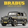 1:24 Benz BRABUS G65 refit Metal Diecast Toy Car Model High Simulation Toy Vehicle With Sound And Light Pull Back Car Gifts 3