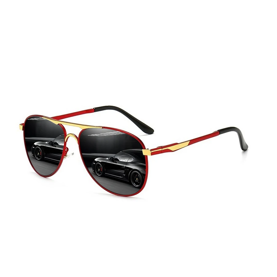 Premium Oversized Metal Aviator Sunglasses - Unisex Fashion Eyewear