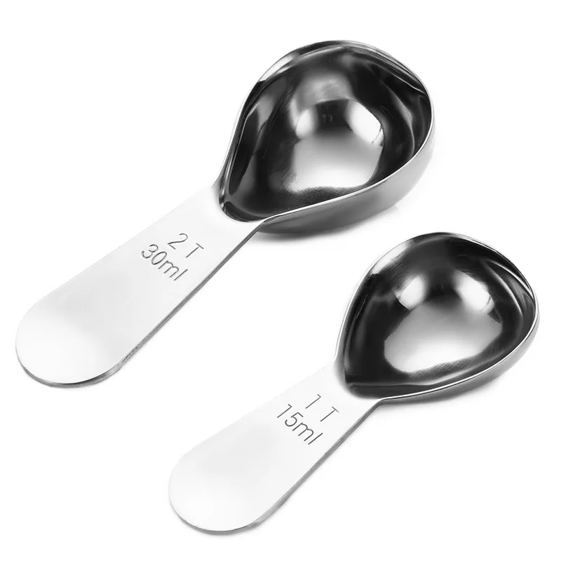 StainlessSteelExactErgonomicTablespoonCoffeeScoopsMeasuring