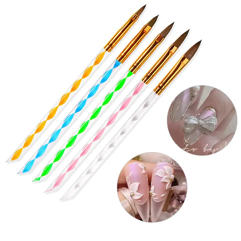 5Pcs Acrylic Nail Art Brushes Set for Manicure