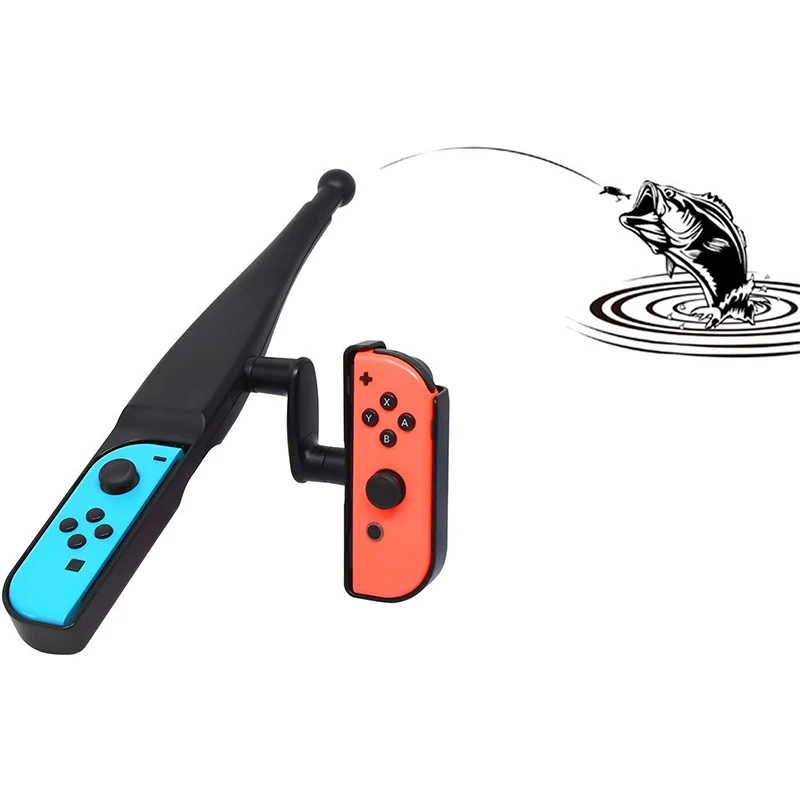 New Version Fishing Rod for Nintend Switch Joy-Con Accessories Fishing Game Kit for Switch Joy-Con Console Controller Game