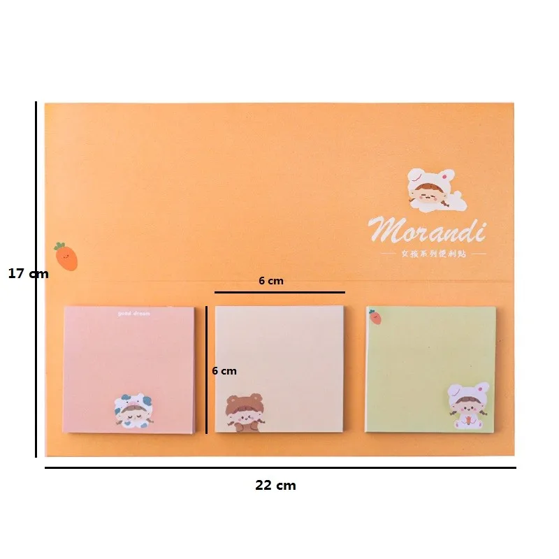 60Sheets per pack Rainbow Dance Sticky Note Memo Pad Paper Sticker Diary Stationery Office School Supplies