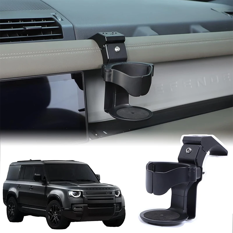 For Land Rover Defender 90 110 130 2020-2025 Car Dashboard Drink Holder Water Cup Holder Expanding Mug Holder Accessories