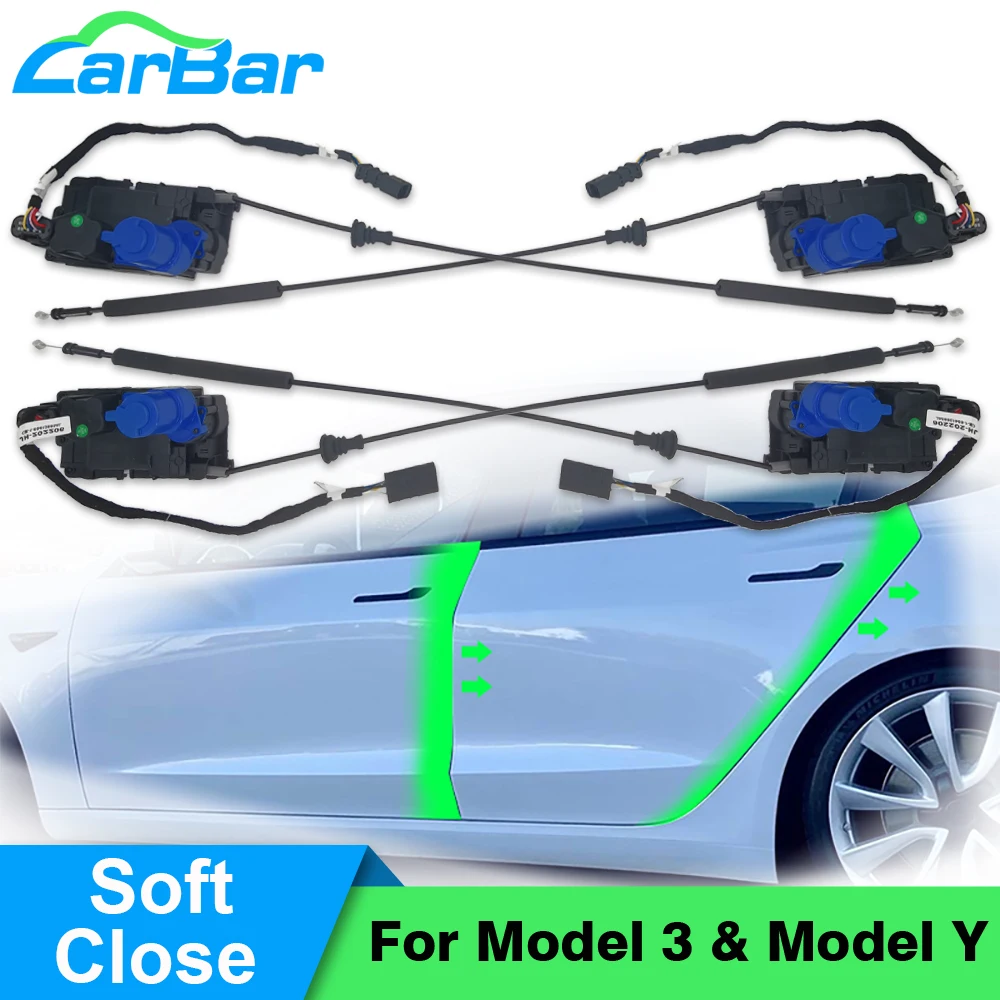 

Carbar For Tesla Model 3 Model Y Smart Electric Suction Door Lock Automatic Soft Close Vehicle Door Super Silence Anti Pinch