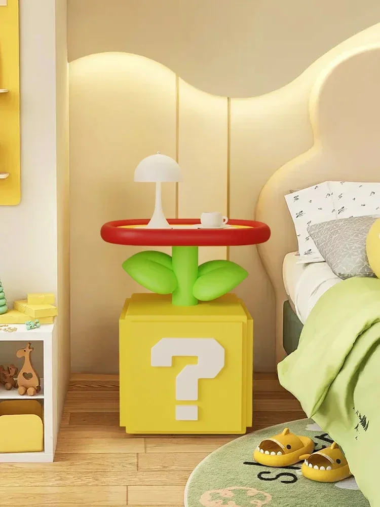 Children's Creative Sofa Side Table, Cartoon Home Bedroom Bedside Table, Simple Storage Rack, Living Room Coffee Table