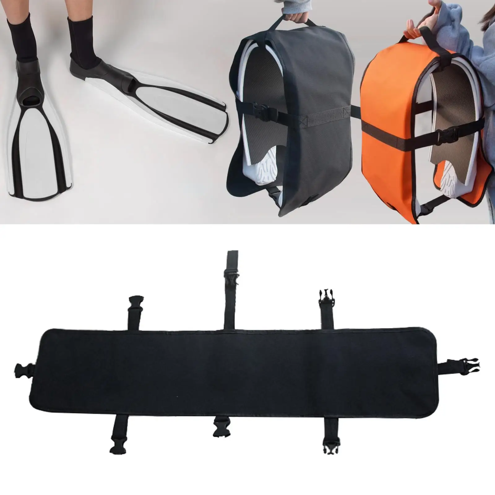 핀 보관 가방 방수 파우치 초대형 핀 케이스 스피어피싱, 해변 활동, 서핑을 위한 경량 핀 캐리어