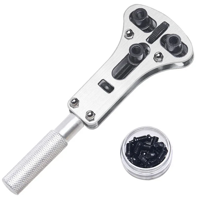 Premium Watch Repair Tool Kit - Adjustable Back Cover Opener with Movement Holder