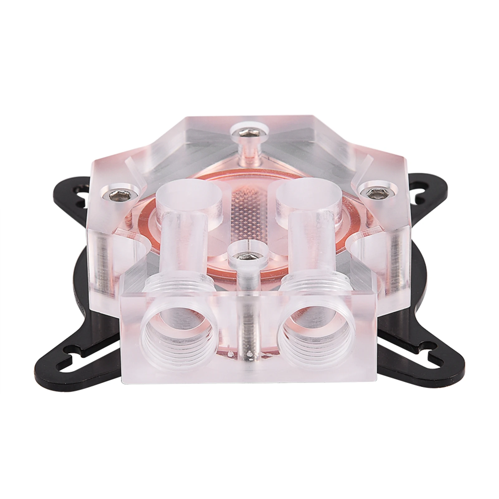 Blocco Di Raffreddamento Ad Acqua Per CPU In Rame Puro, 40x40x10 Mm, Scambiatore A Doppio Canale A U, Per Computer E GPU
