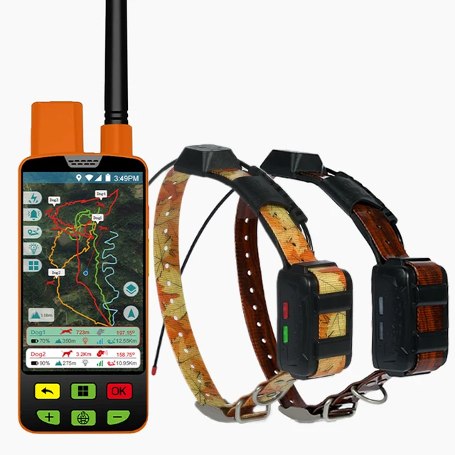 Eseek GPS Hunter Dog Tracker for Hunting Dogs Pet Training Supplies with Handheld and 2 Training Collars Long Range Multiple Dog Eseek GPS Hunter Dog Tracker for Hunting Dogs Pet Training Supplies with Handheld and 2 Training Collars Long Range Multiple Dog