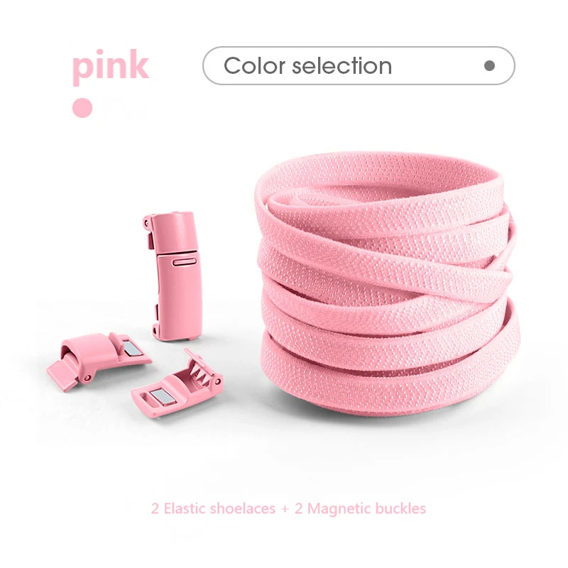 Magnetic No-Tie Colorful Elastic Shoelaces