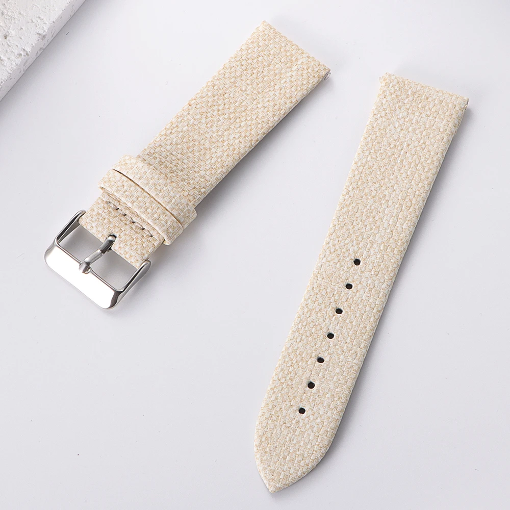 Cowboy Pattern Canvas Leather Watchband - Unisex Sport Watch Strap Accessories