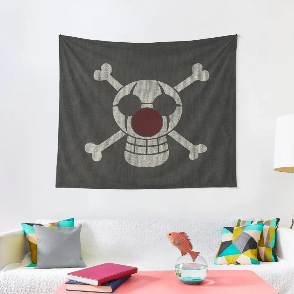 

OP 12 - Flag of the Buggy Pirates Tapestry Wall Decor Hanging Room Decoration Accessories Aesthetic Home Decor Tapestry