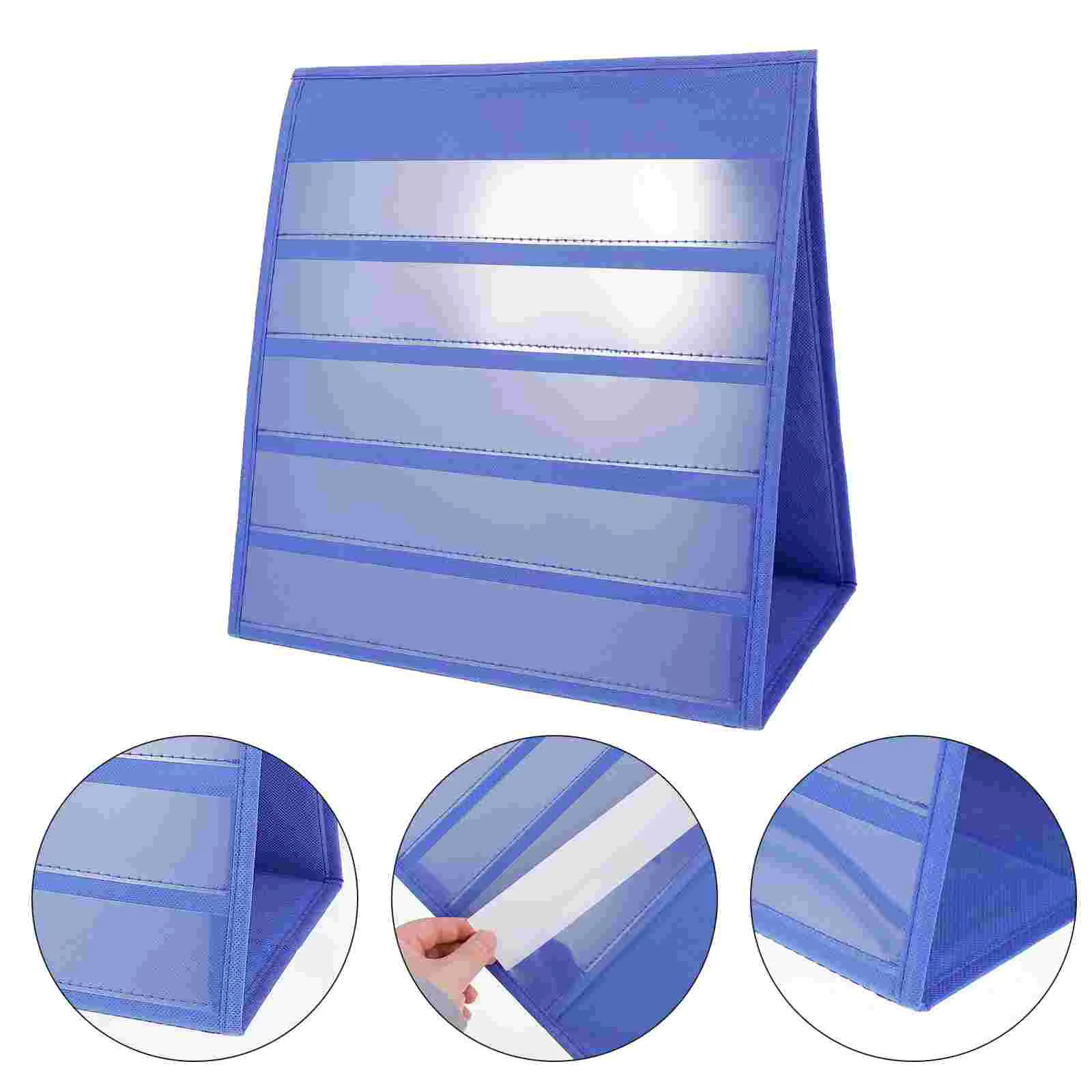 

30 5x33cm Pocket Chart Holder Self Standing Unprinted Wind Desk Calendar Simple