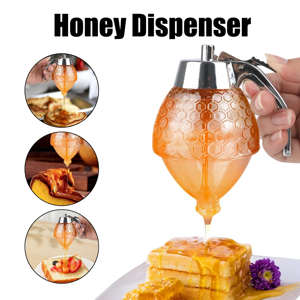 Syrup Dispenser Squeeze Bottle Bee Drip Kitchen Accessories Juice Honey Jar Container