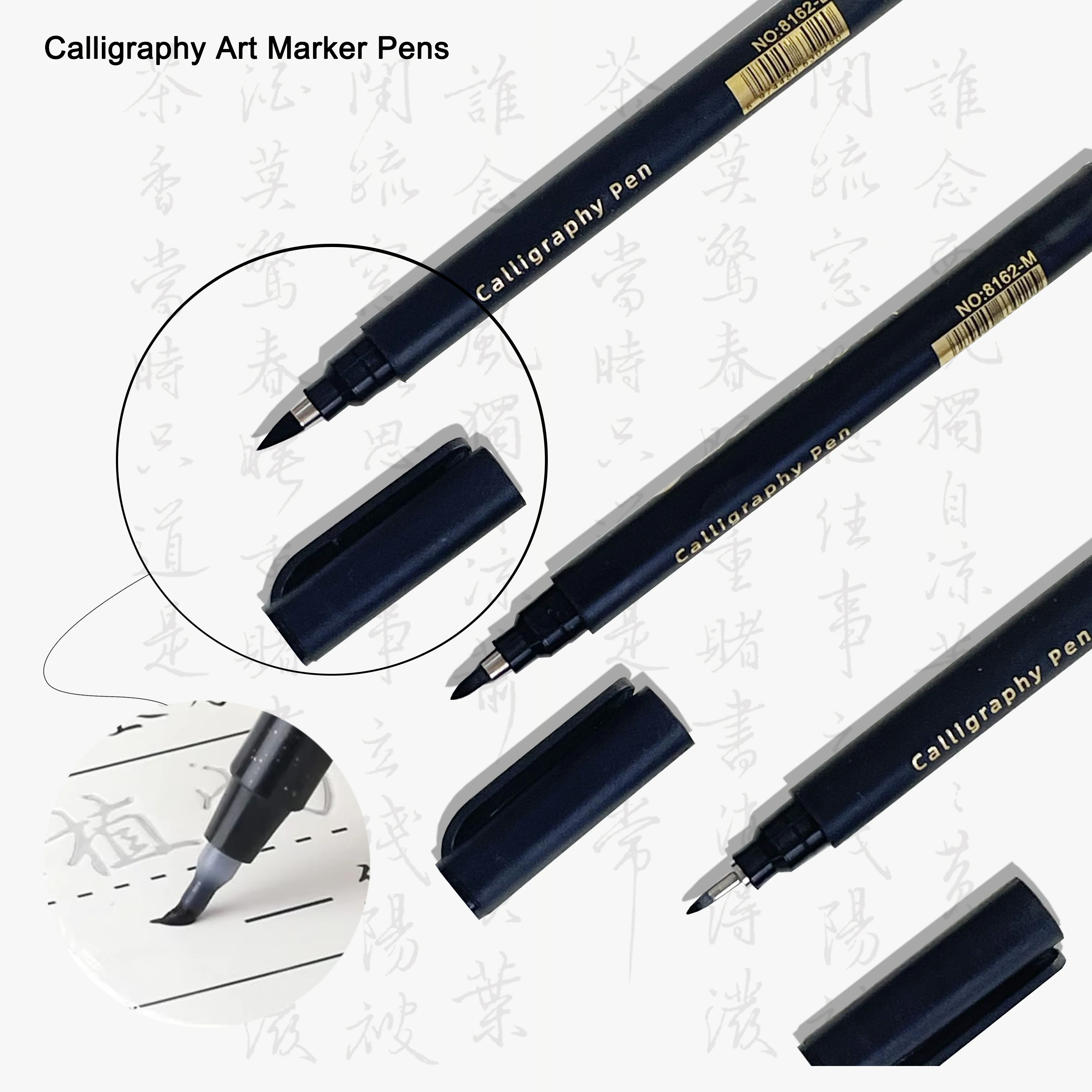 4 pcs Calligraphy Art Marker Pens Brush Art as a gift for Craft Supplies Art Writing Office School Supplies Stationery Student 3