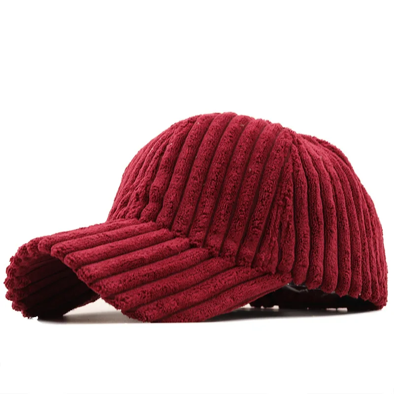 New Autumn Winter Baseball Cap Women Corduroy Winter Hats for Women Snapback Hat Female Hip Hop Cap Gorras Bone Casquette Gorro 4