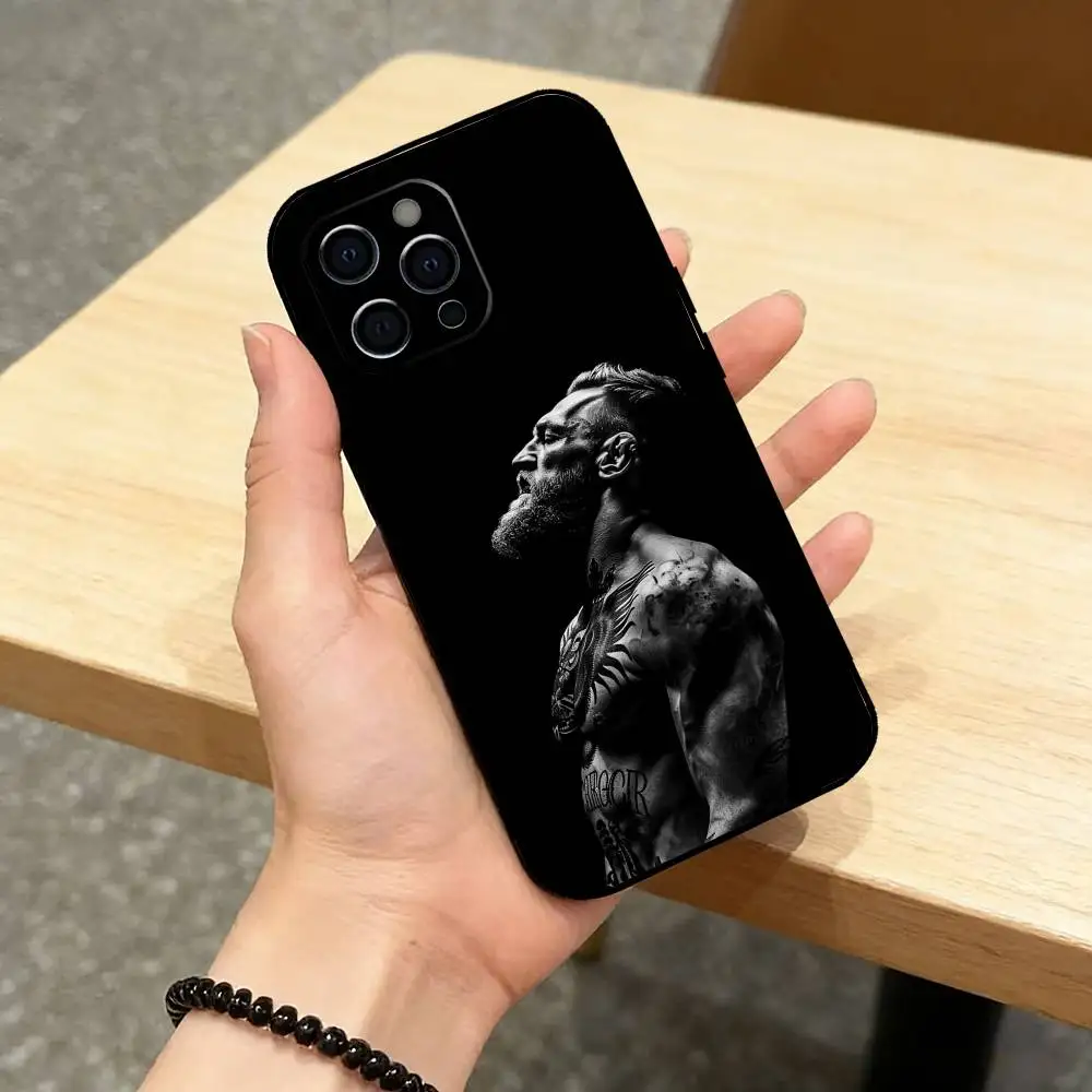 Black Soft Silicone Boxing Fighter Phone Case