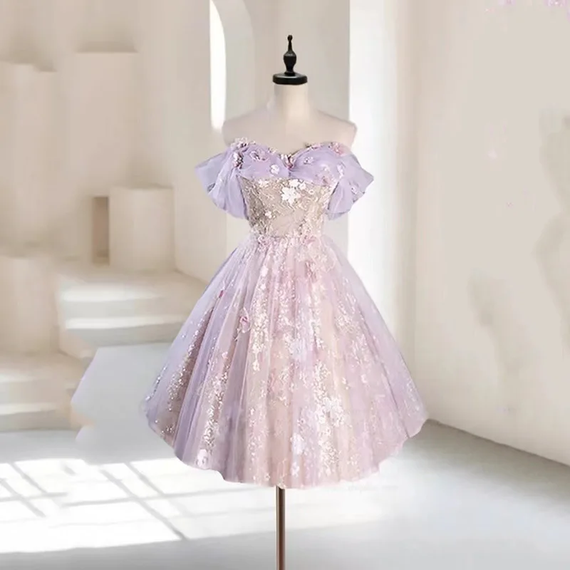 green emerald velvet dress Zapaka Women Graduation Dress Blue Tulle Off The Shoulder A-Line Short  Party Dress – Zapaka CA