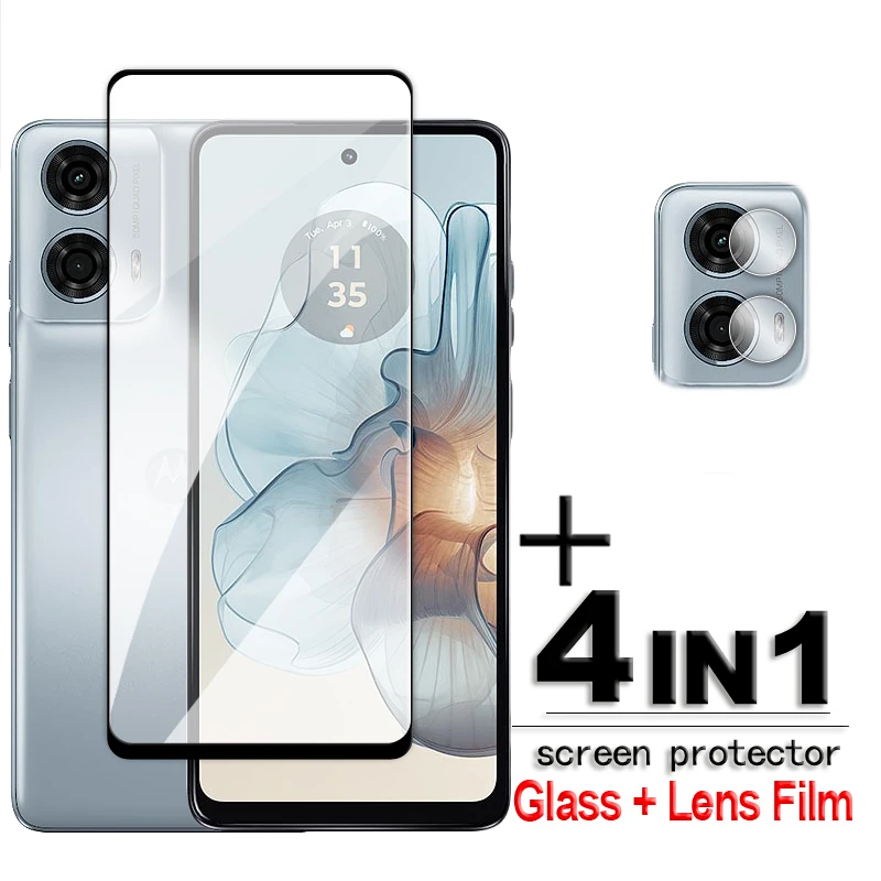 Per Motorola Moto G24 Power Glass Per Moto G84 G54 G34 G14 G04 G24 Power Vetro Temperato 2.5D Full Cover Glue Hd Screen Protector