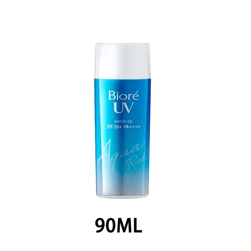 Japan Biore 50/90ML UV Aqua Rich Watery Essence Sunscreen Cream Gel SPF50 Skin Care Lotion Moisturizing CC Cream for Face Body images - 6