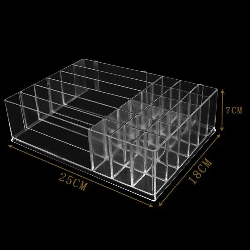 Makeup Organizer Desktop Makeup Storage Box Multi-layer Drawer Lipstick Organizer Multi-functional Storage Transparent Black