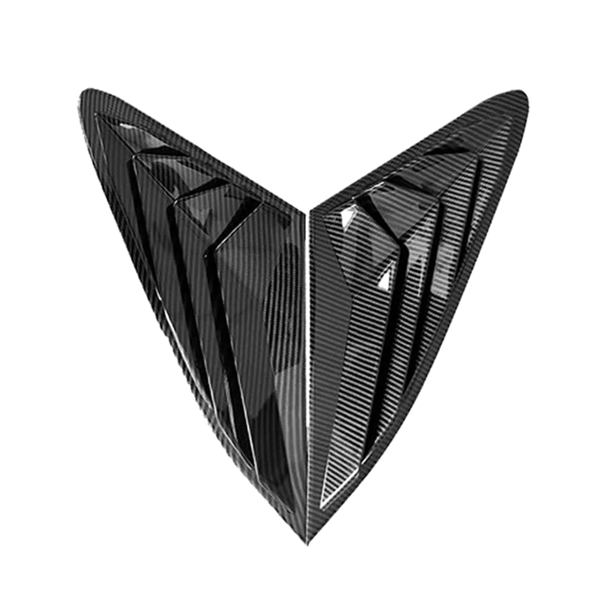 

2X Carbon Rear Side Window Quarter Louver Cover for KIA K5 2020-2022